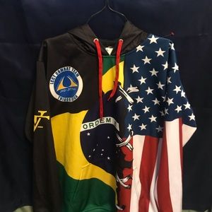 JIU-JITSU HOODIE WITH US FLAG